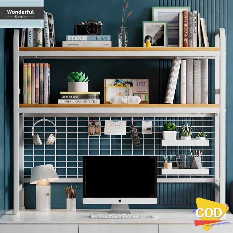 Spot/Book Rack Organizer Desk Organizer Rack Computer Desk 2 Layer ...