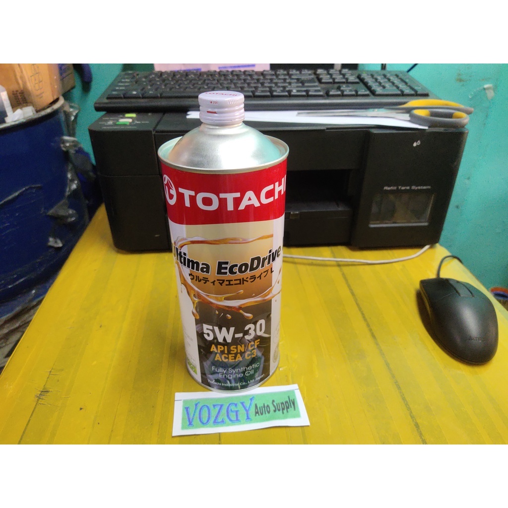 TOTACHI ECODRIVE 5W-30 FULLY SYNTHETIC ENGINE OIL 1L* | Shopee Philippines