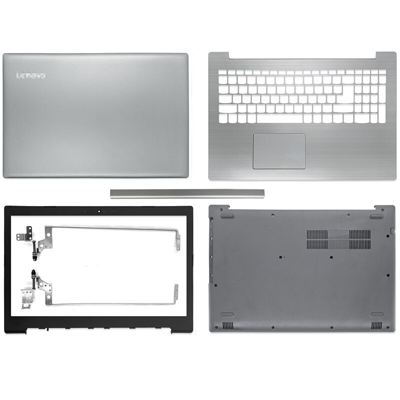 NEW For lenovo IdeaPad 320-15 320-15IKB 320-15ISK 320-15ABR LCD Back  shell/Front bezel/Hinges/Palmrest/Bottom Case Laptop Silverreplacement shell