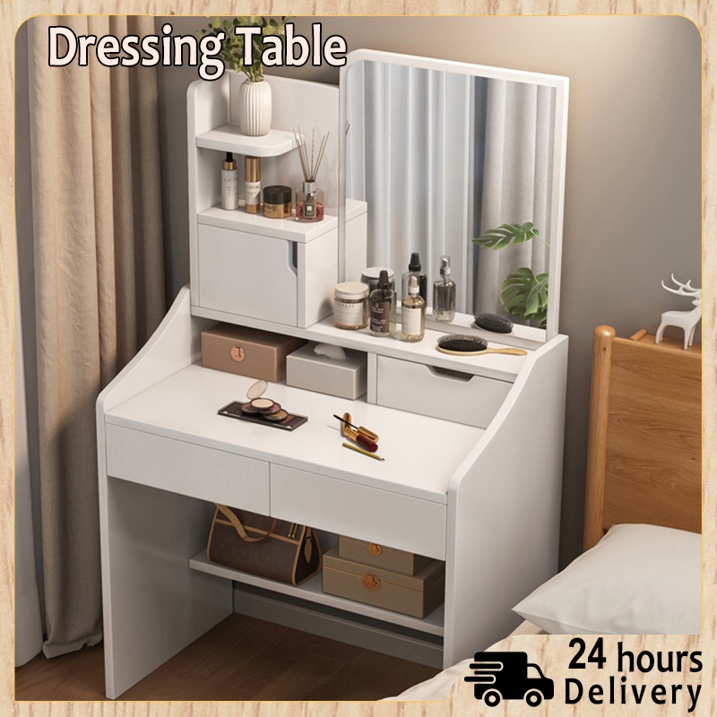 Exinhome Makeup Table Dressing Bedroom Modern Minimalist Small AllIn