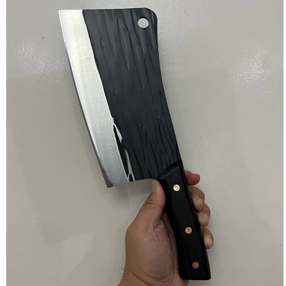 Super Solid FULL TANG 4mm Thickness Ergonomic 8 Inches Cleaver Butcher ...
