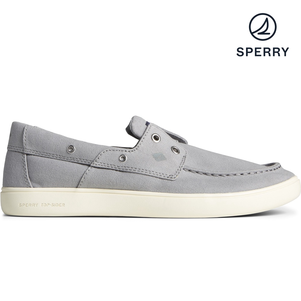 Sperry canvas deals boat shoes mens