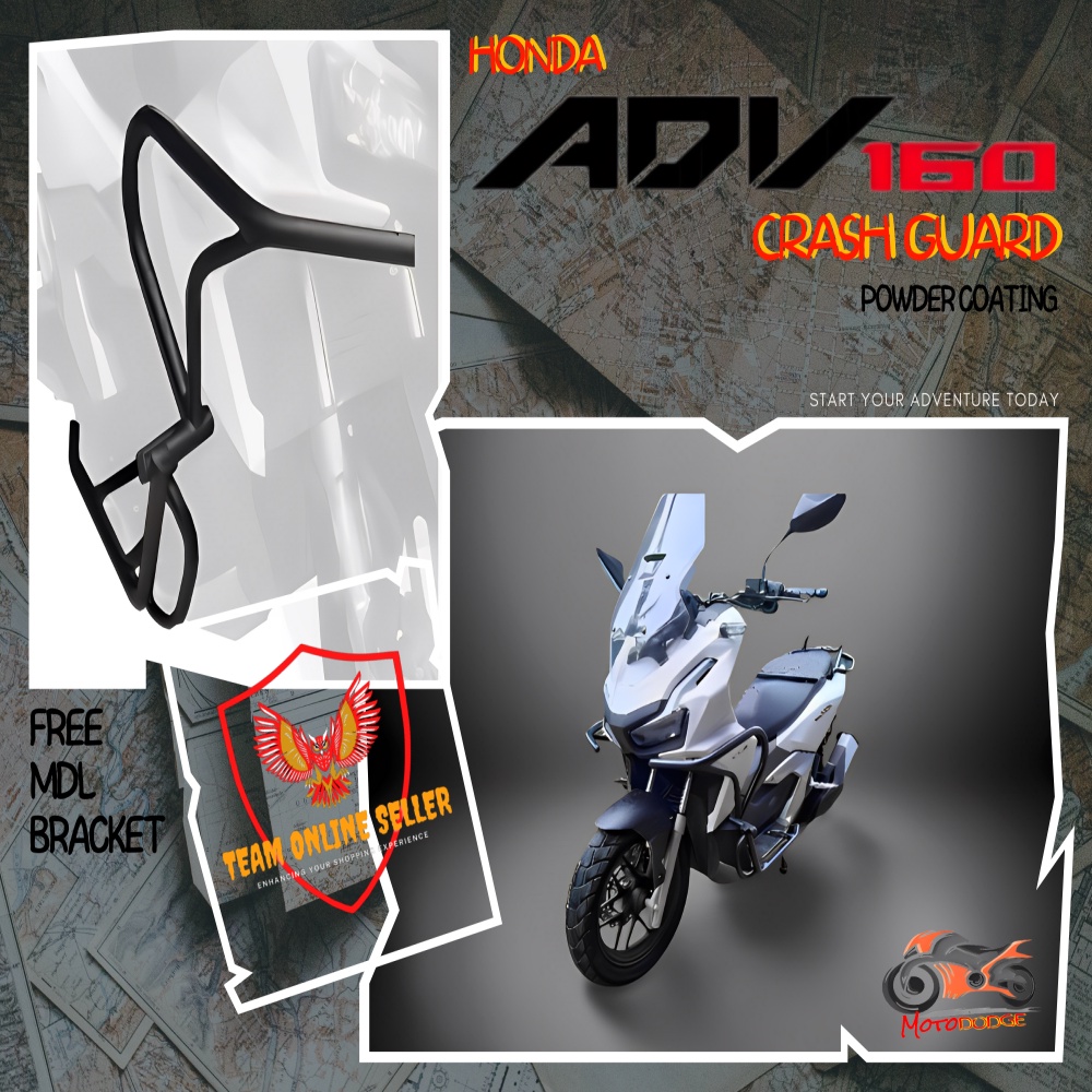 HONDA ADV 160 FULL CRASH GUARD ( PHASE 3 ) Shopee Philippines