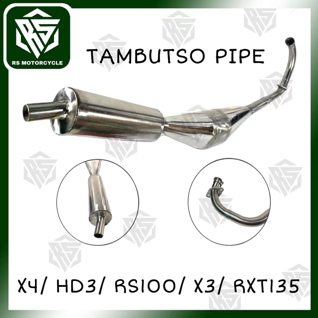 [RIDE SAFE] MOTORCYCLE TUNE EXHAUST TAMBUTSO HD3/ X4/ RS100/ X3/ RXT135 ...