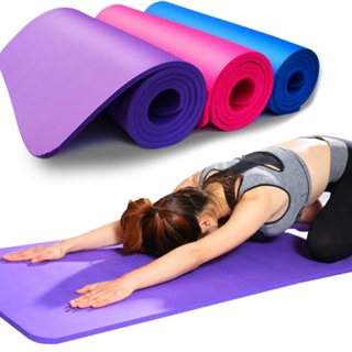Thick Yoga Mat Anti-Tear High Density NBR Exercise Mat Anti-Slip Fitness Mat  Blue, 1 unit - City Market