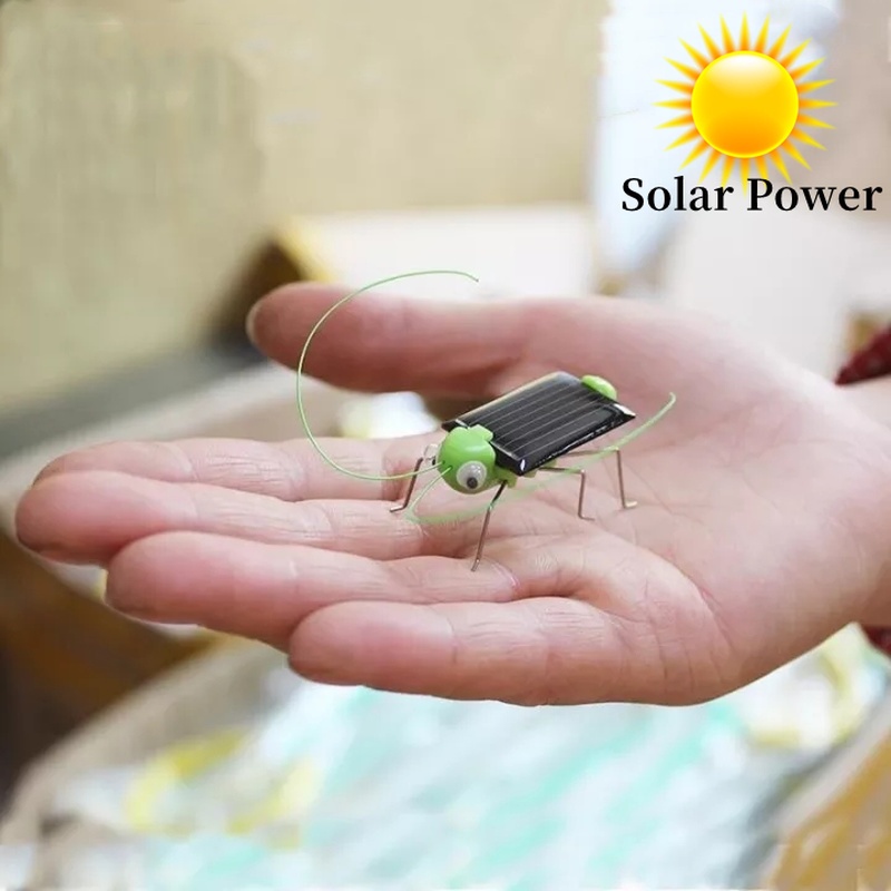 Solar Grasshopper Insect Bug Moving Toy Bug Robot Moving Toy Funny Kids ...