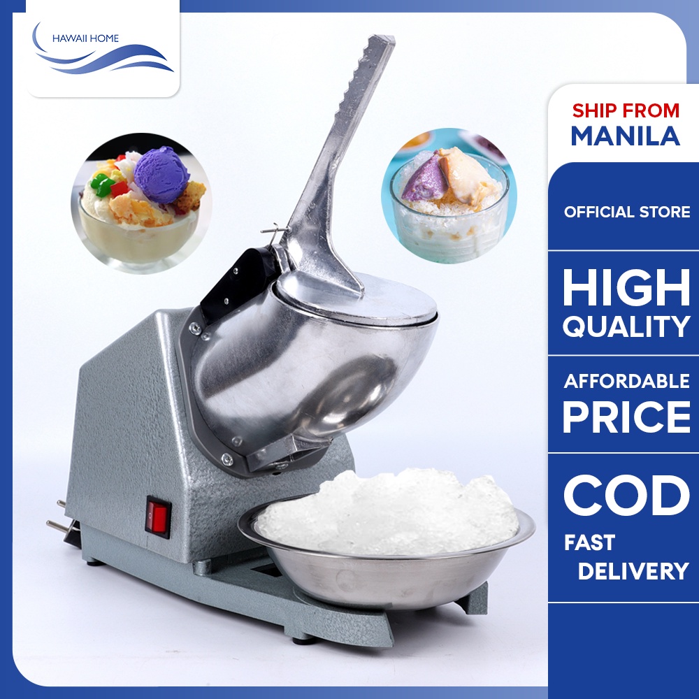 Hawaii Home Ice Smashing Electric Ice Crusher Machine (Silver) Shopee