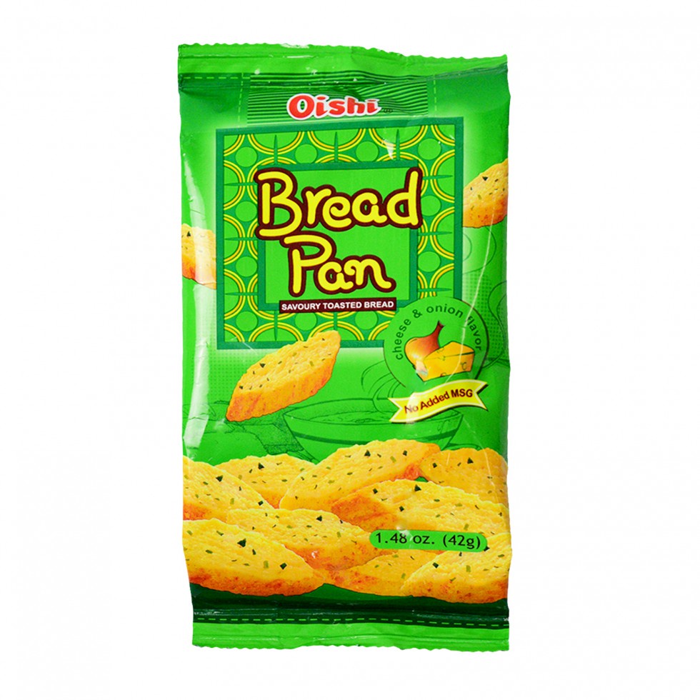 Oishi Bread Pan Cheese And Onion Flavor 42g Shopee Philippines