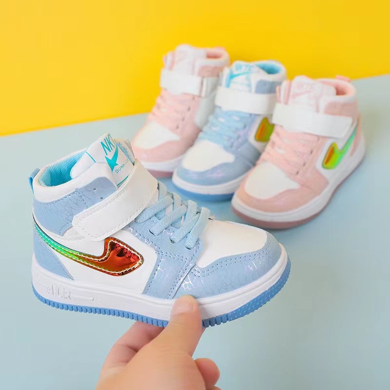 baby sneakers kids casual korean shoes high cut sneaker for boys/girls ...