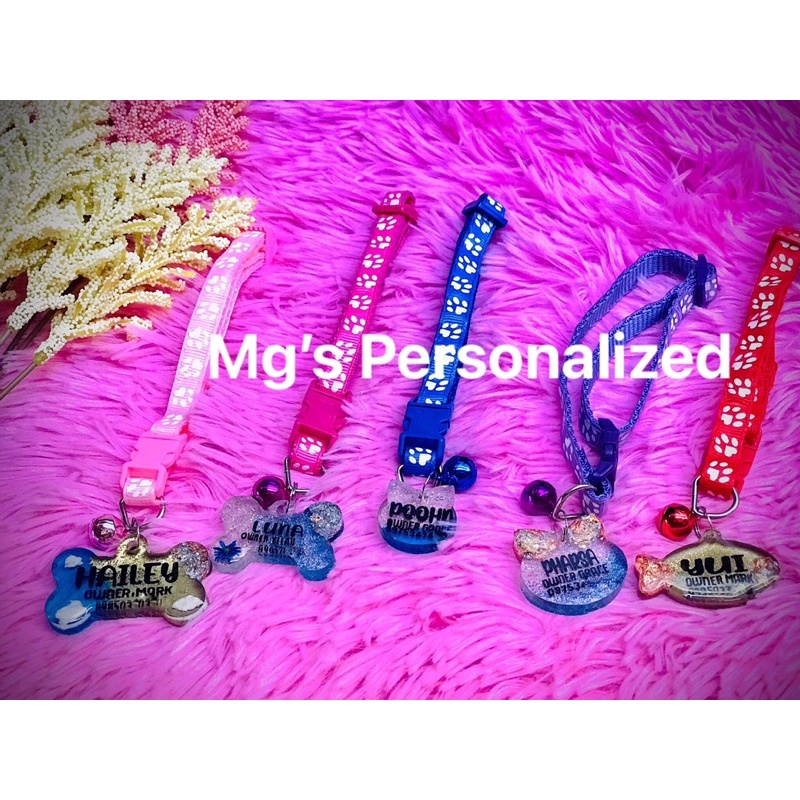 PERSONALIZED DOG CAT TAGS WITH COLLAR Shopee Philippines