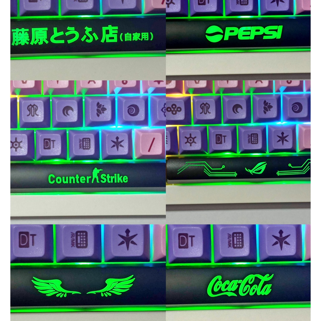 Space Key Translucent ABS Mechanical Keyboard Keycap Unique 6.25 ...
