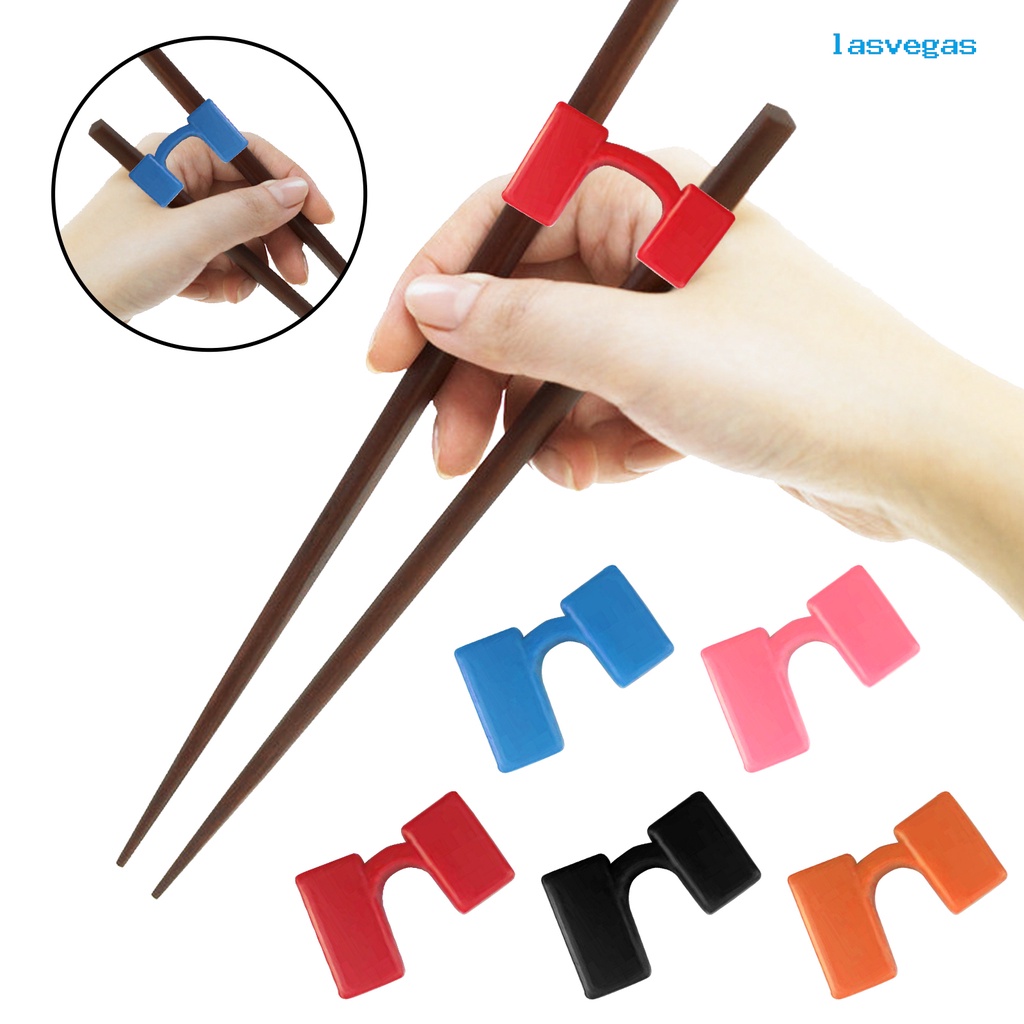 LAS10Pcs/Set Chopstick Helper Ergonomic Reliable Plastic Practical Antislid Chopstick Trainer
