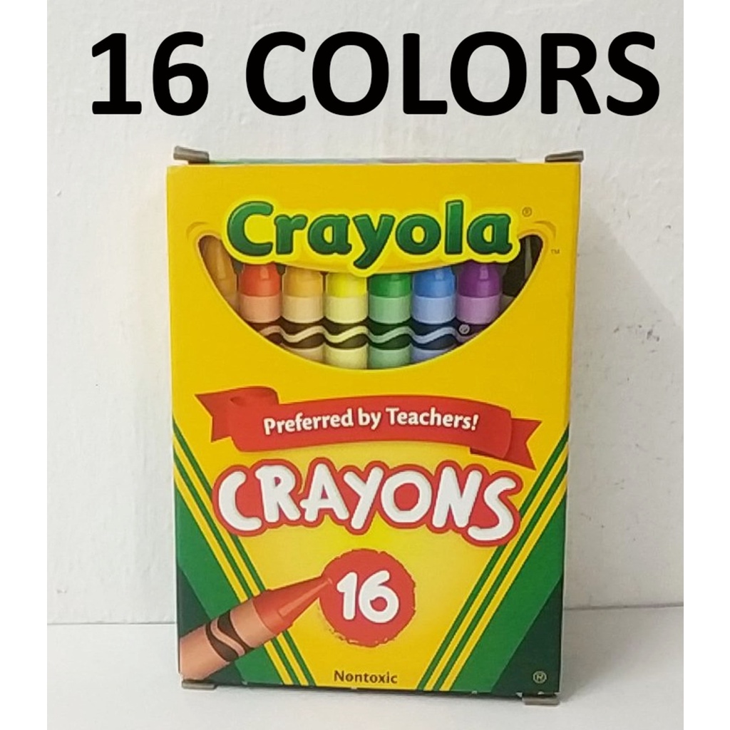 ORIGINAL CRAYOLA CRAYONS 16 COLORS NON TOXIC PREFERRED BY TEACHERS