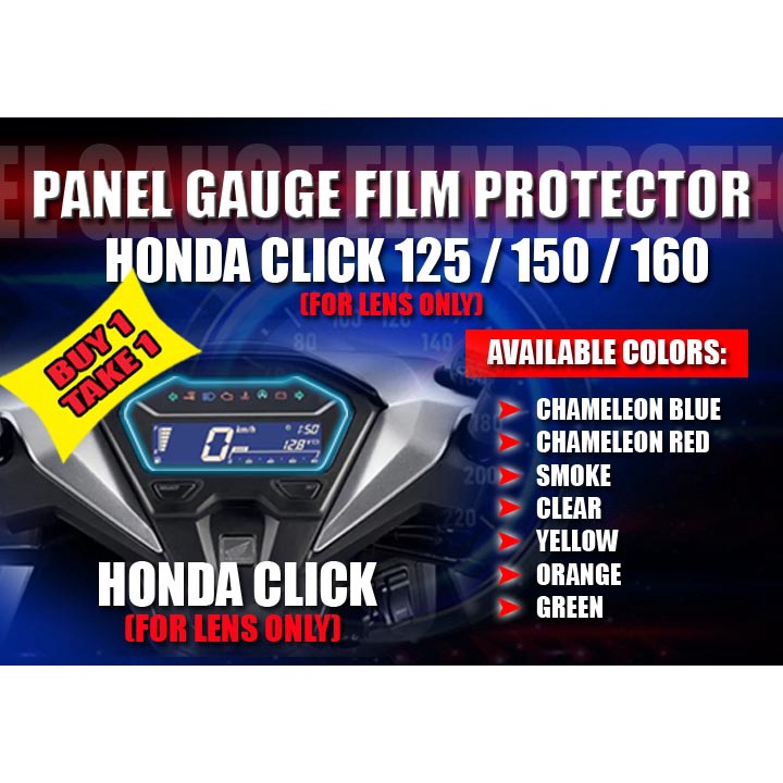 Panel Gauge Film Protector for Motorcycle Honda Click 125 150 160 ...