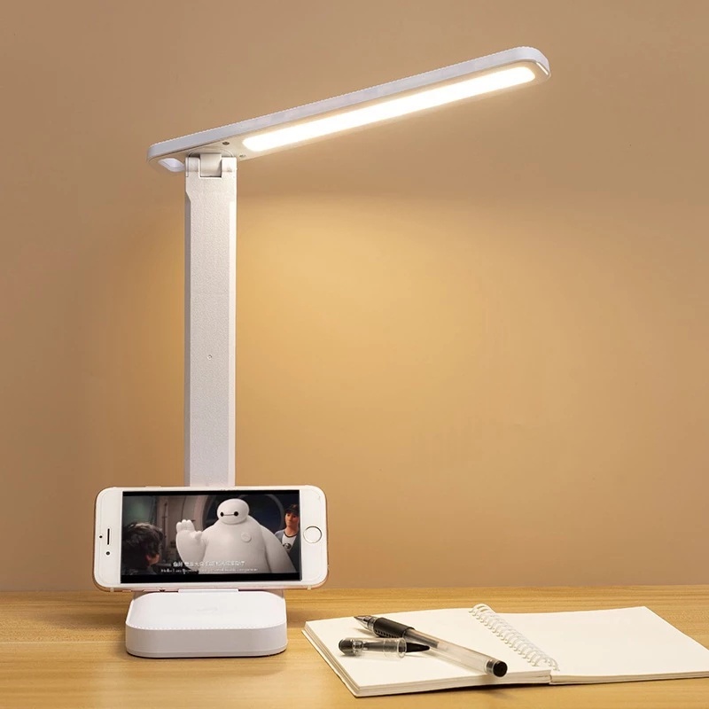 Desk lamp eye protection touch dimmable LED lamp student dormitory USB ...