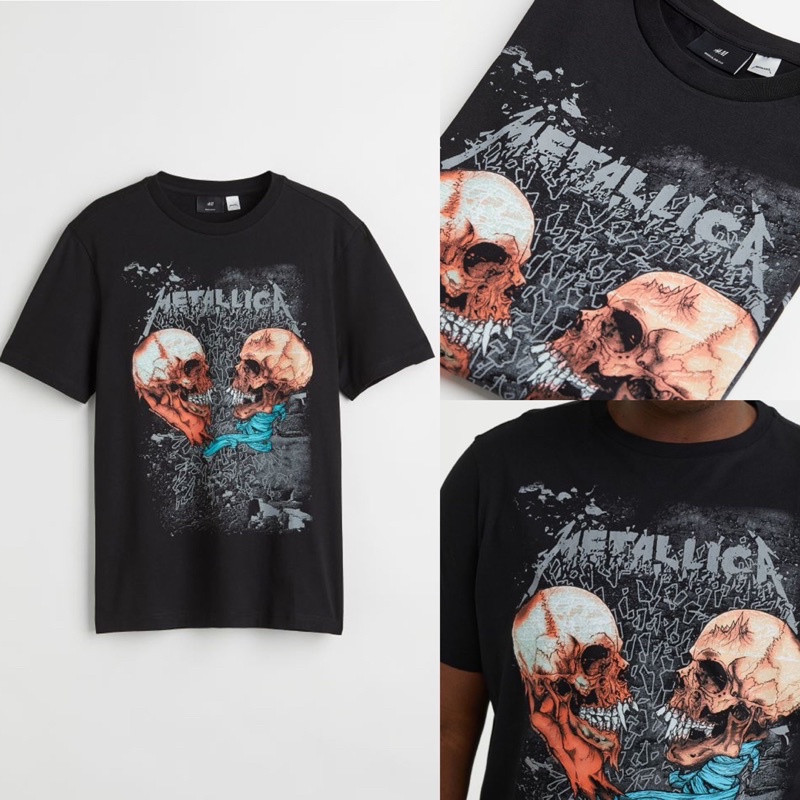 H and m metallica t outlet shirt