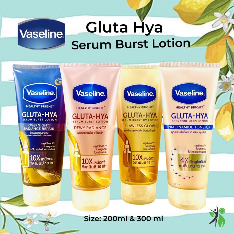 Vaseline GlutaHya Serum Burst Healthy Lotion 200ml Shopee Philippines