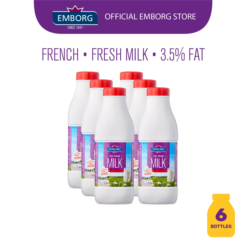 Fresh Milk 1L Full cream (6 Bottle Bundle) Shopee Philippines