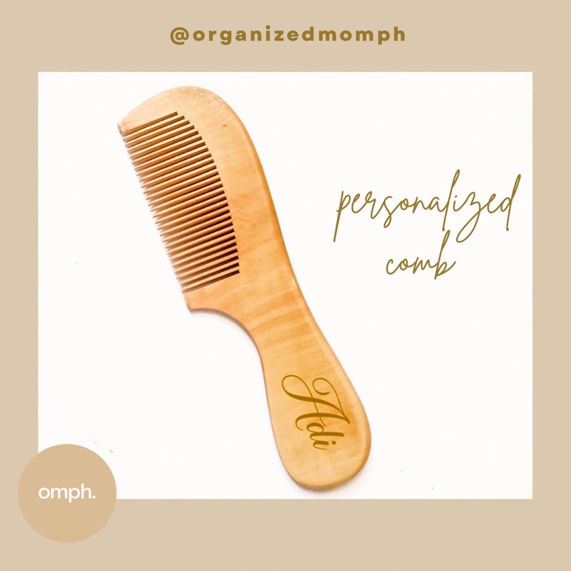 Personalized Wooden Comb with Name | Shopee Philippines