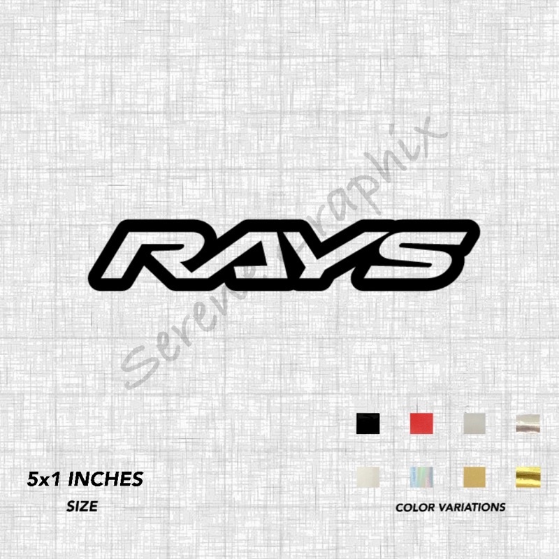 RAYS Sticker - Waterproof Cut Out Sticker | Shopee Philippines