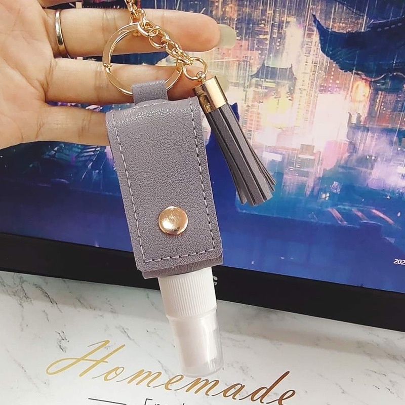 Samarah Mini Leather Key Chain Spray Bottle | Shopee Philippines
