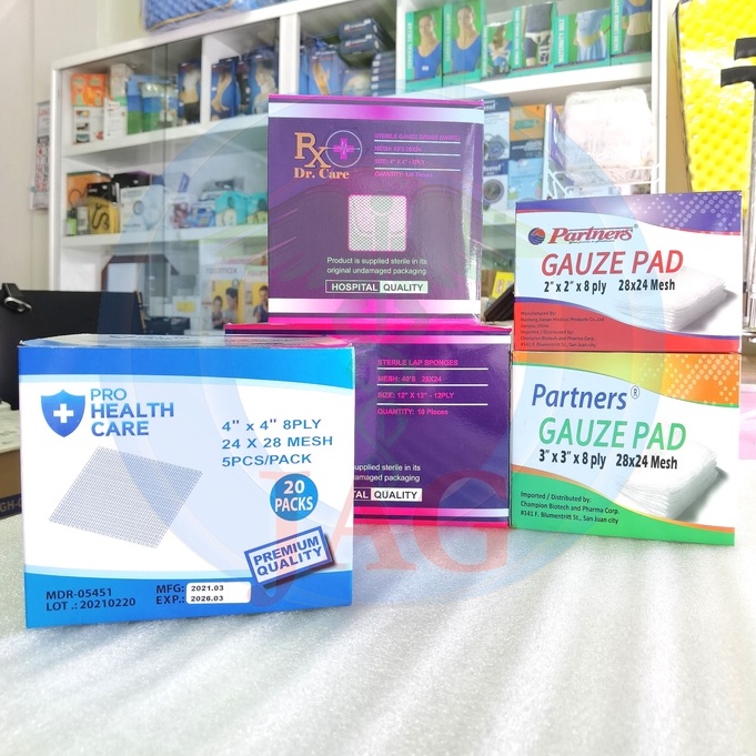 Sterile Gauze Pad 2x2 3x3 4x4 (5pcs) Shopee Philippines
