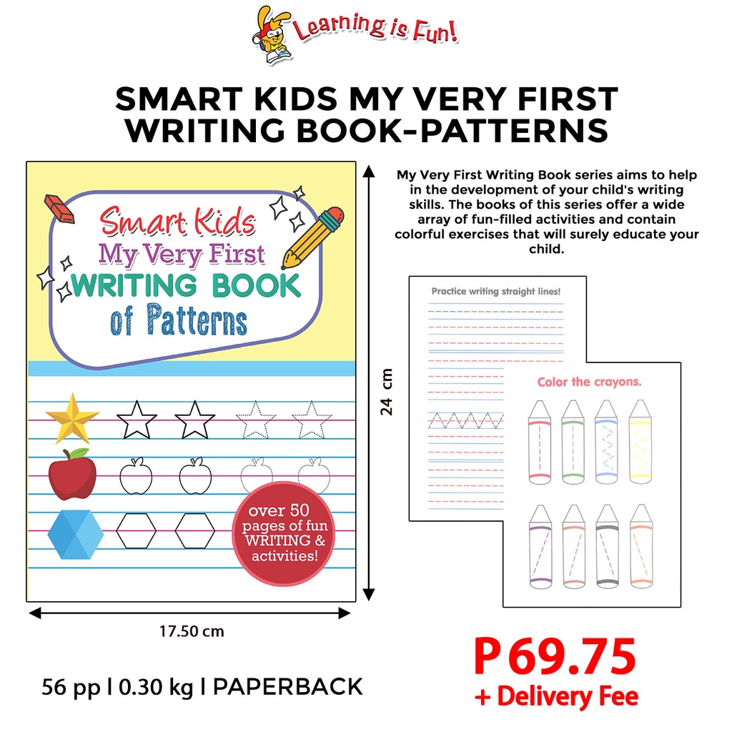 SMART KIDS MY VERY FIRST WRITING BOOK - PATTERNS | Shopee Philippines