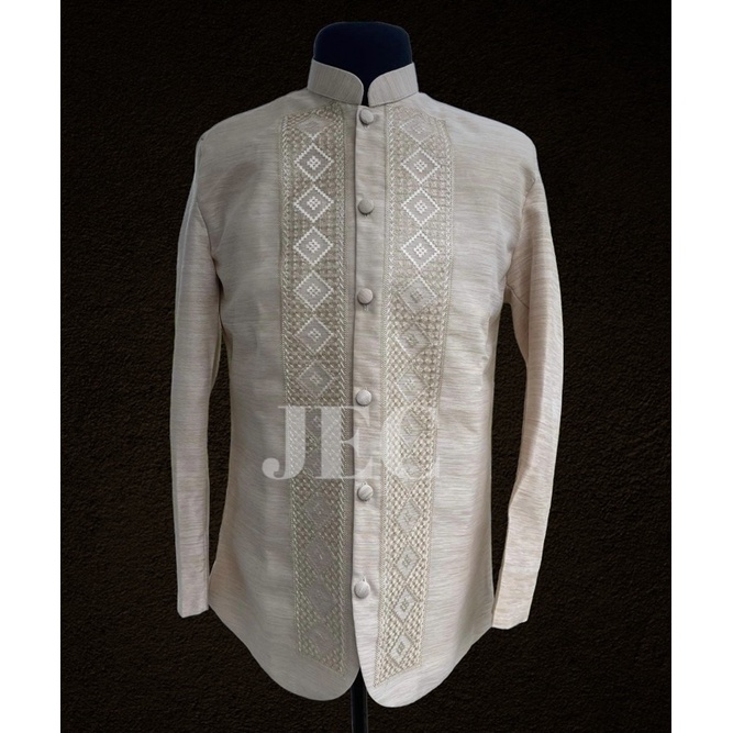 Chinese Collar COAT BARONG Ethnic Design Shopee Philippines