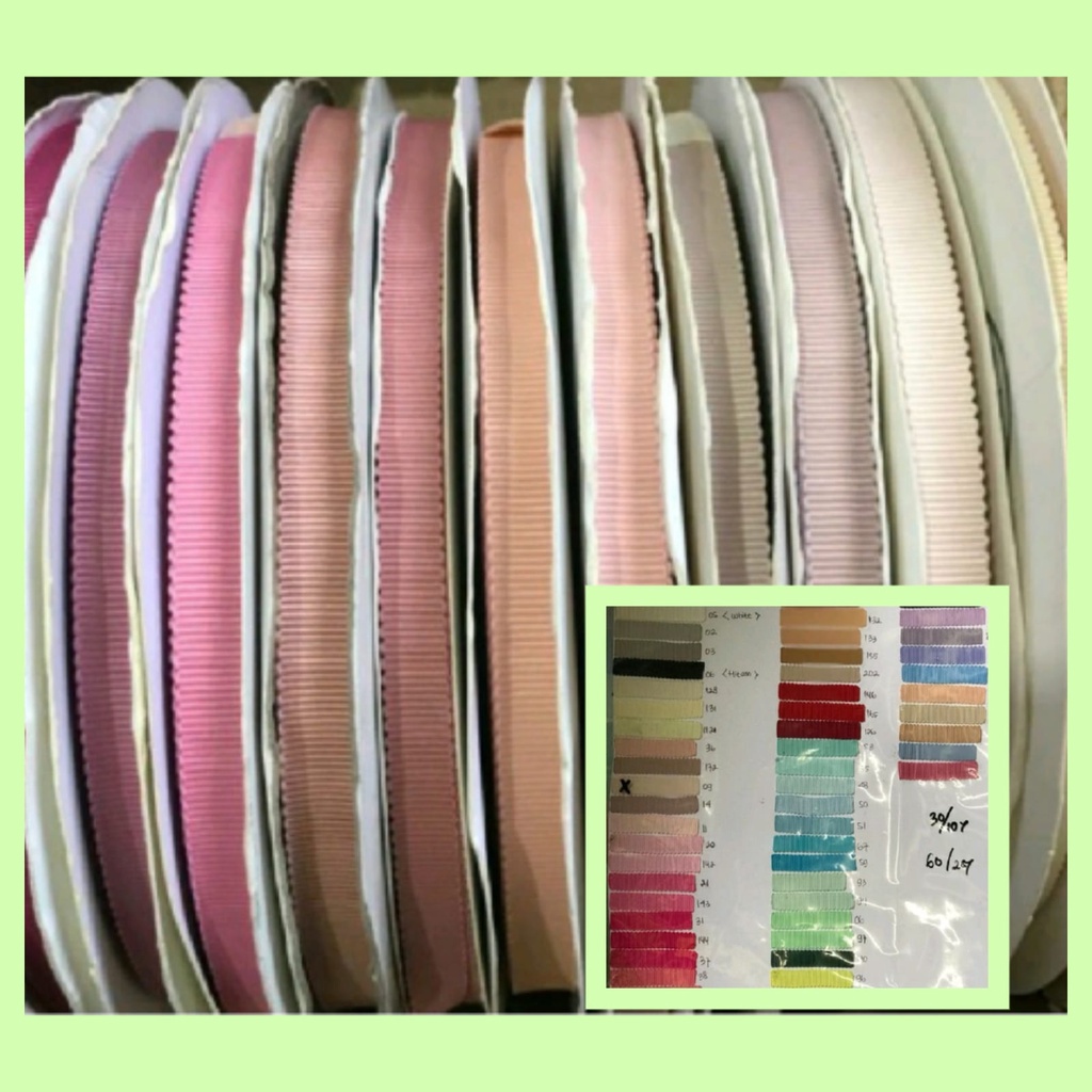 1yard - 1cm Serrated Ribbon | Korean Ribbon (3/8