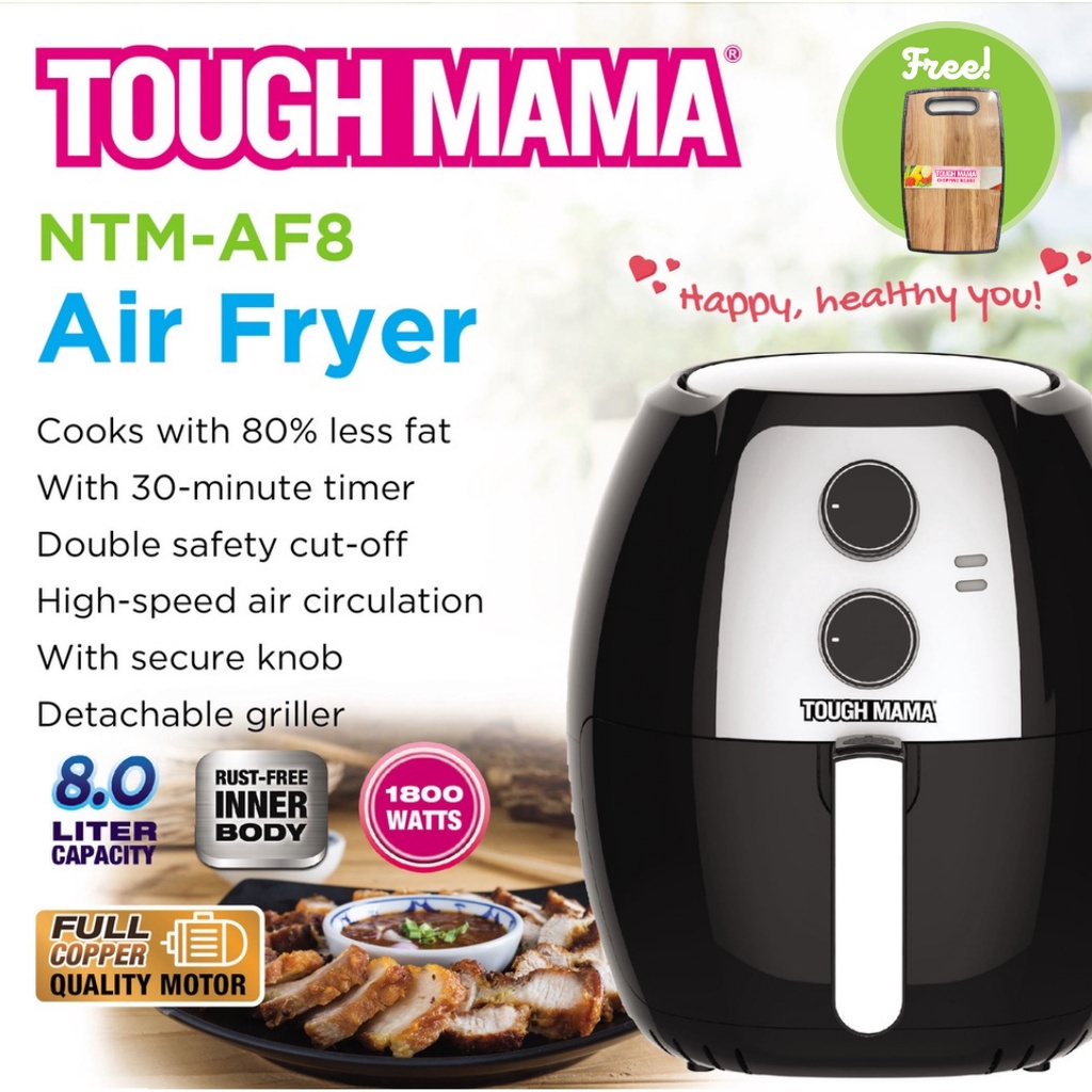 Tough Mama NTM-AF8 Air Fryer 8L FREE Chopping Board | Shopee Philippines