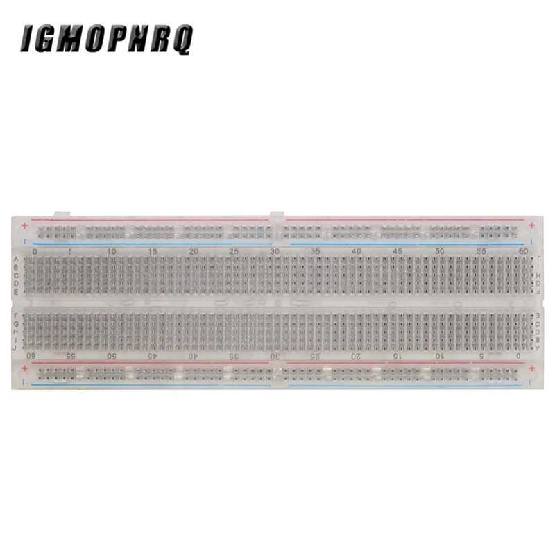 thumbnail image 2 of Frentaly 2-Pack Mini 400-Point Clear Solderless Breadboard – Prototype PCB Protoboard 2 of 6