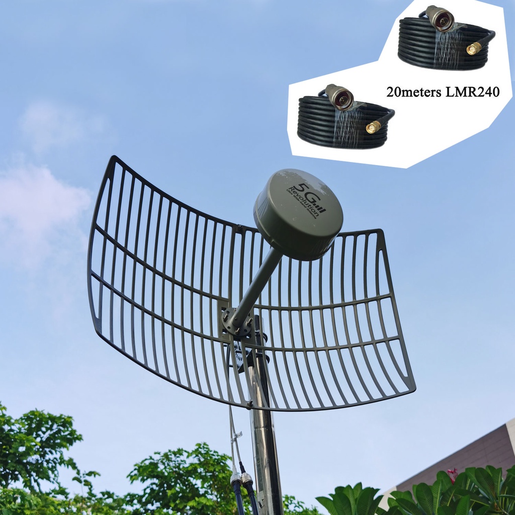 3g 4g 5g 6g Lte Outdoor Antenna And Dual Polarization Parabolic Antenna 698 6000mhz 230dbi For 0208