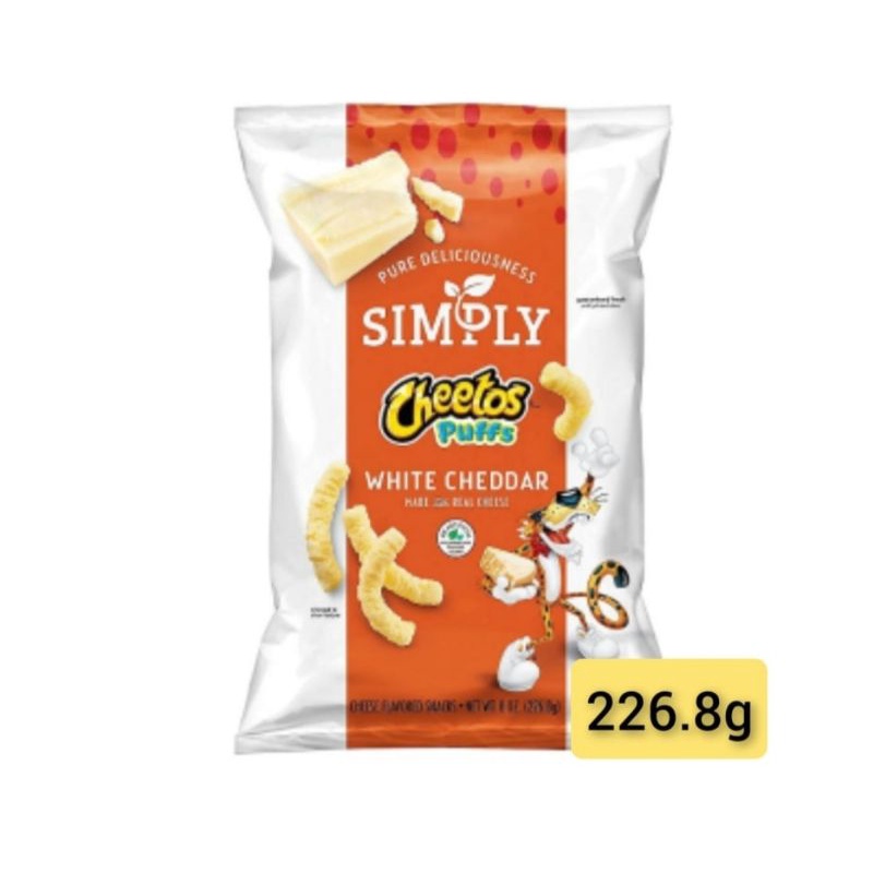 Cheetos Simply Puffs White Cheddar Cheese Flavored Snacks (226.8g ...