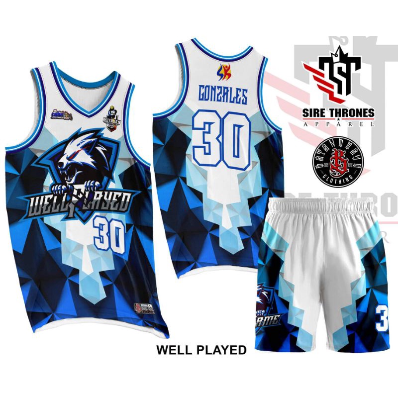 Basketball Jersey for Men Customized Name Trendy Well Played BASKETBALL