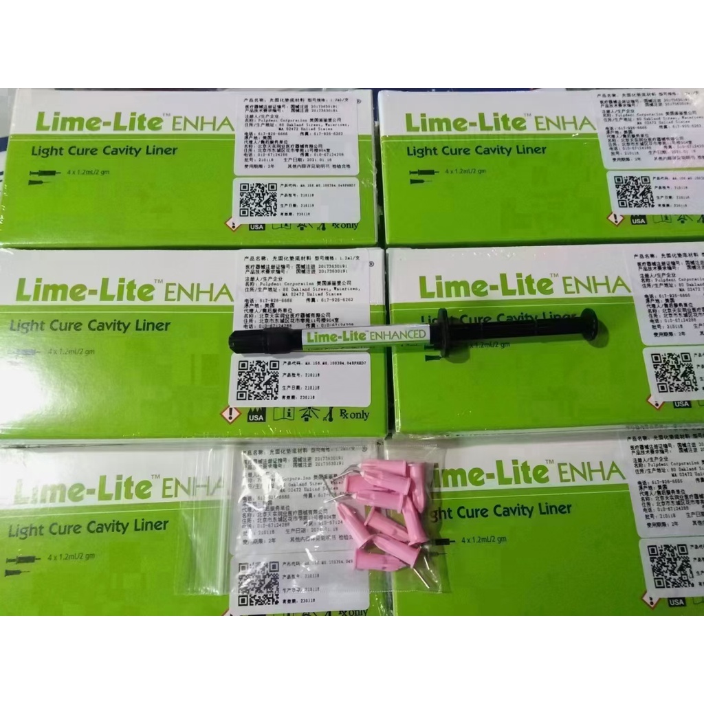 US Pulpdent Limelite light cure cavity liner 1.2ml/2g dental calcium