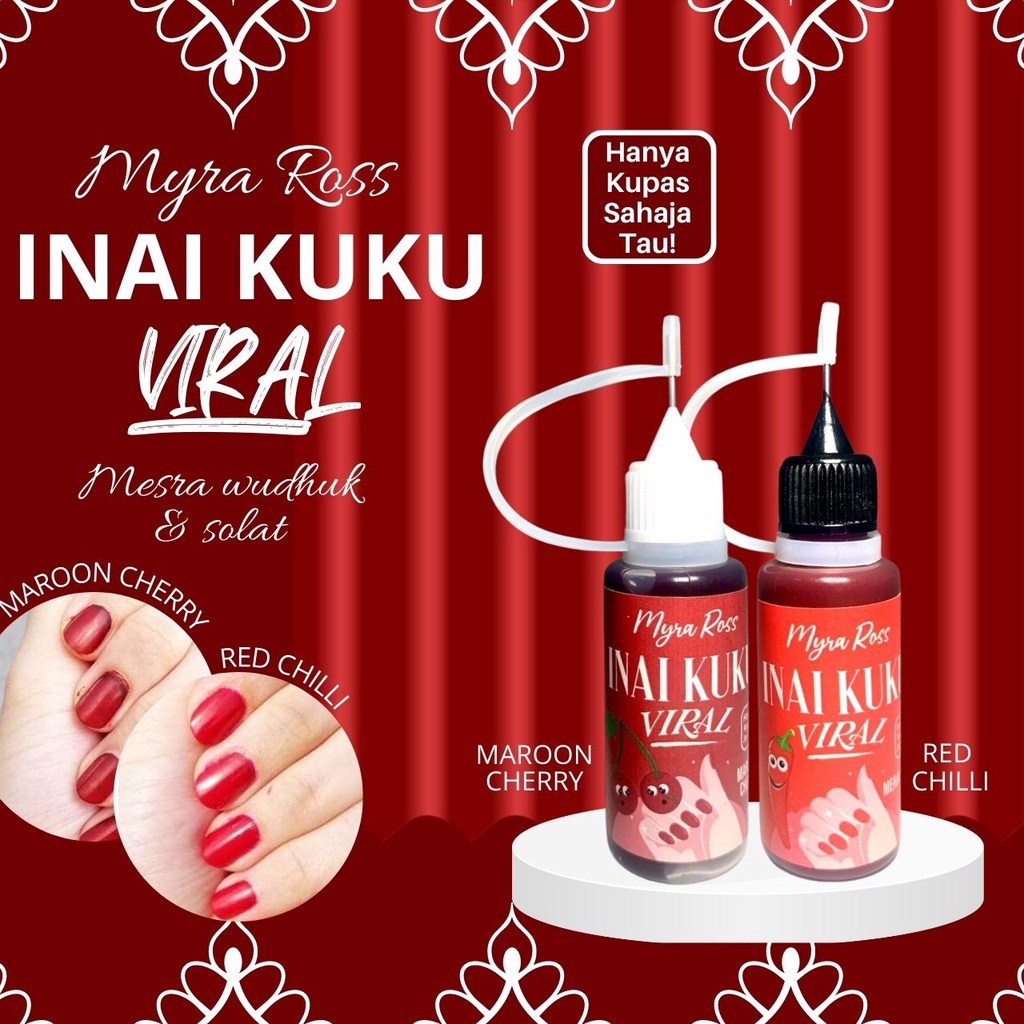 Viral Nail Inai Myra Ross Long Lasting Wudhuk Friendly And Legitimate ...