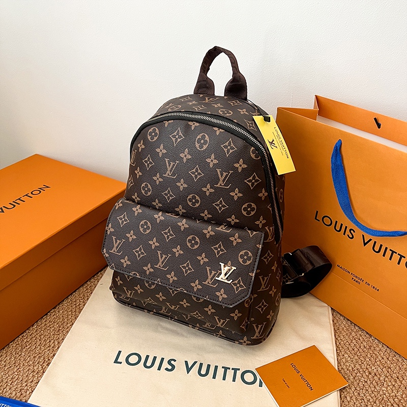 Lv Backpack Men Travel Outdoor Backpack Korean Casual Waterproof