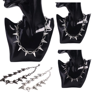 Punk Goth Emo Rock Spike Dog Collar Choker Chain Necklace