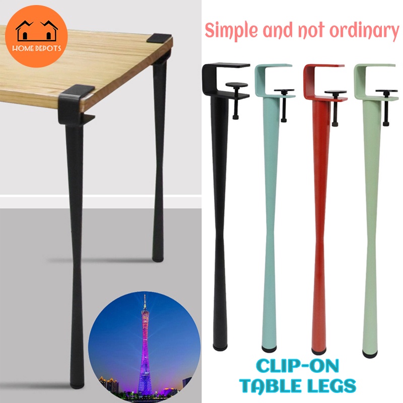 Home Depots Clamp type adjustable table leg 4pcs [For Desk, Dining