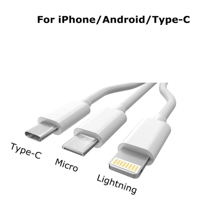 Cable Cord Charger Cord Iphone/Type C/Android Cable USB Cord Universal