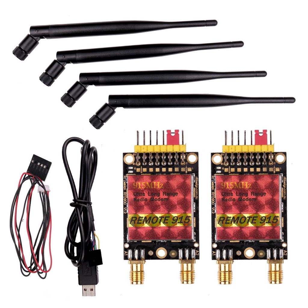40km Long Range RDF900 915Mhz Radio Modem Remote 900 Data Diversity ...