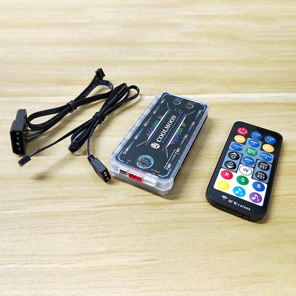Rgb Fan Controller 12cm Remote Control Computer Case 12v Pc Cooling