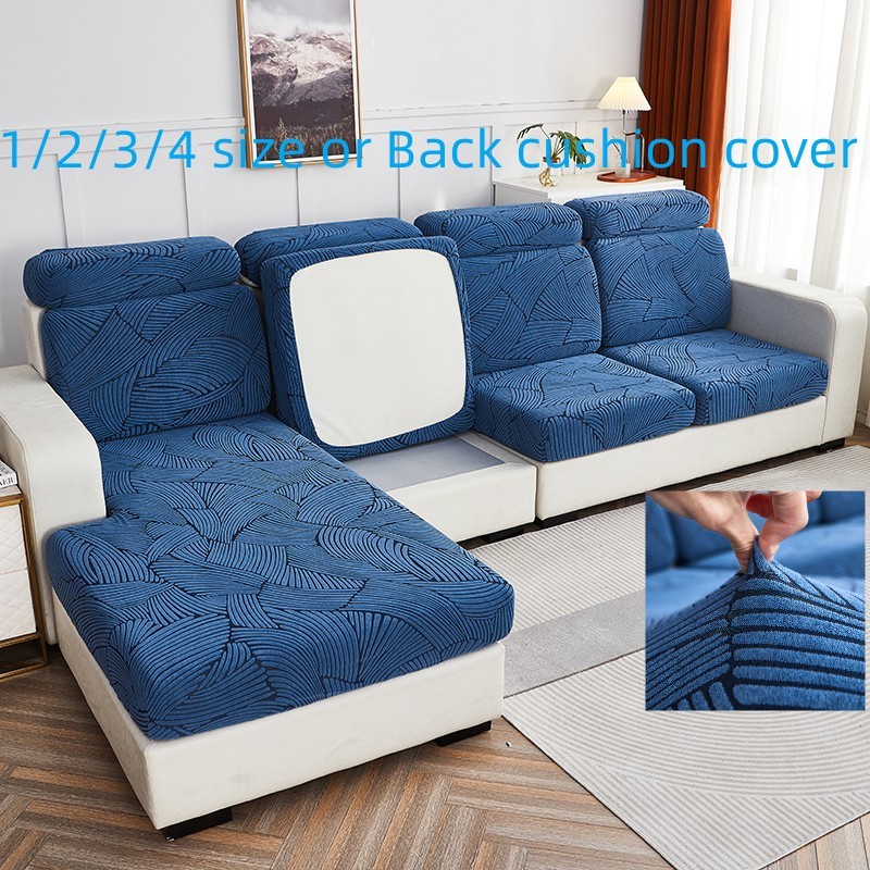 NEW 1/2/3/4 Seaters Velvet Sofa Cushion Cover Elastic Sofa Cover Warm