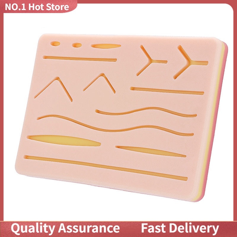 Delivery in 1-3 days】Surgical Practice Skin Silicone Training Pad Wound ...