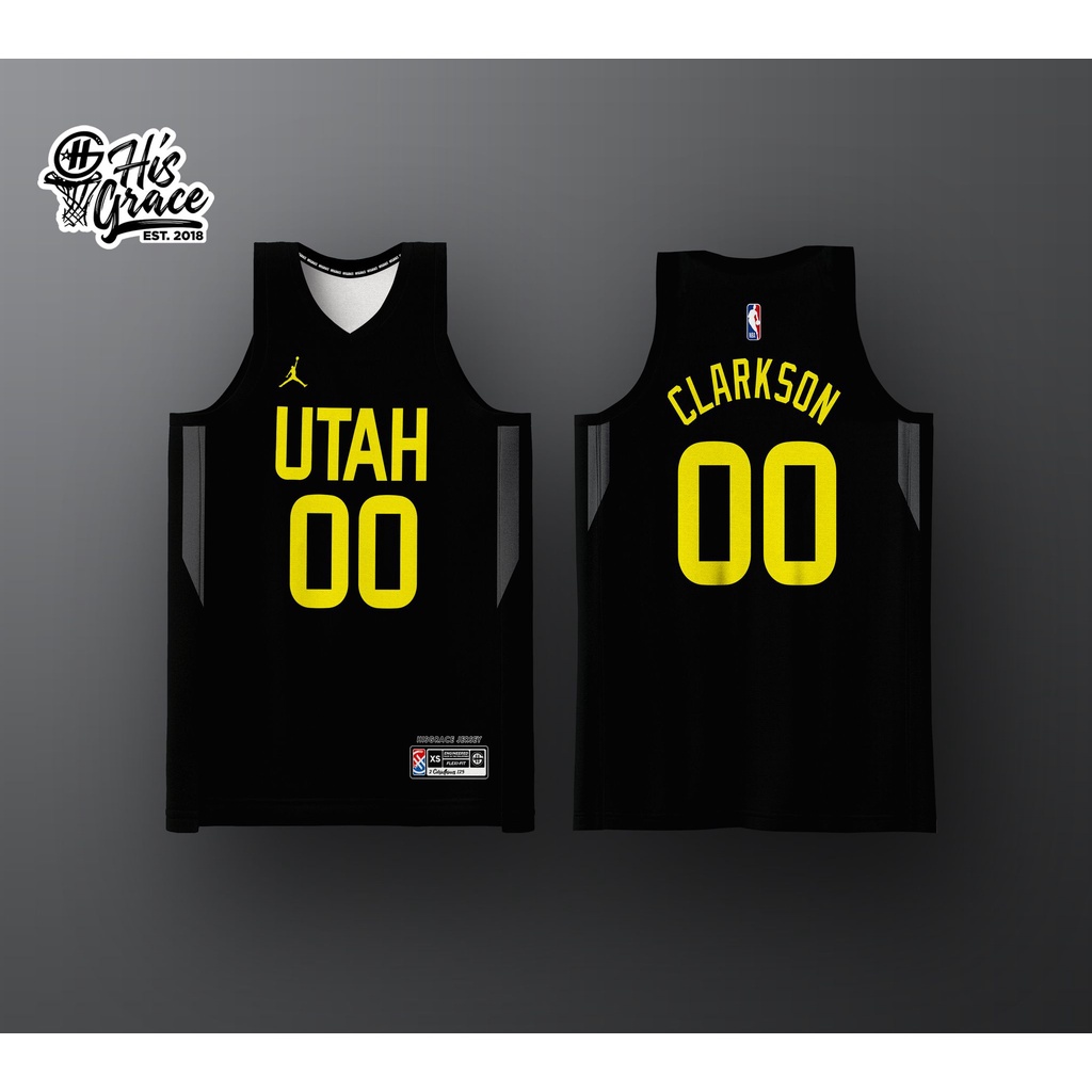 Utah jazz black clearance jersey