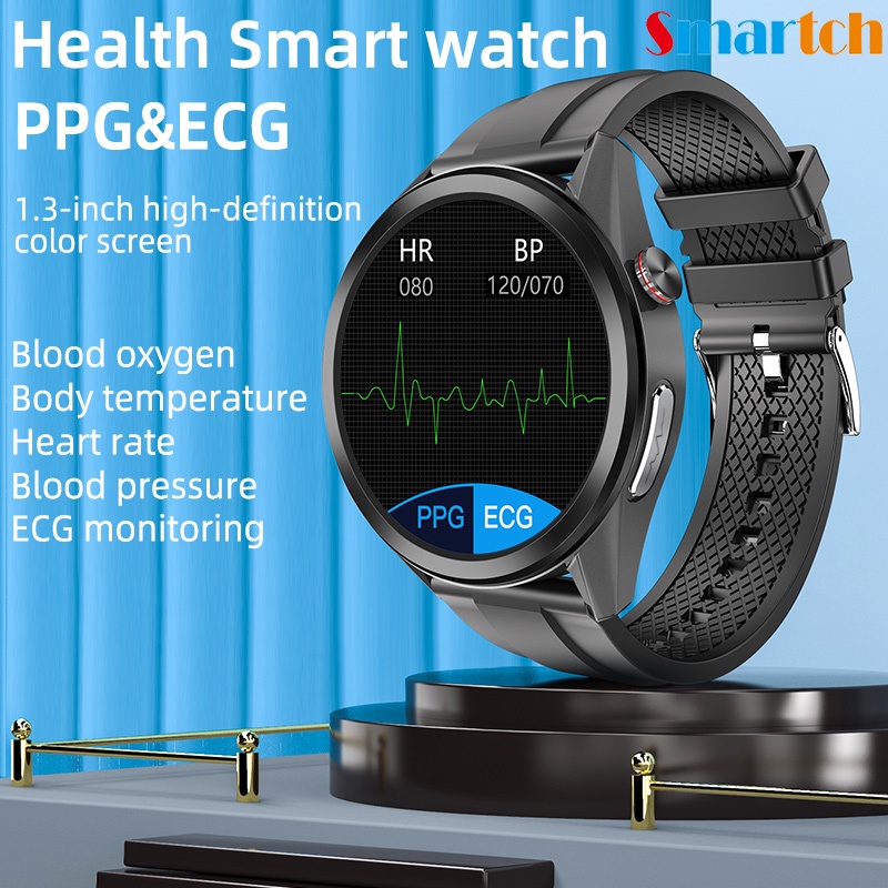 ECG PPG Smart Watch Men Women Electrocardiogram Display Body