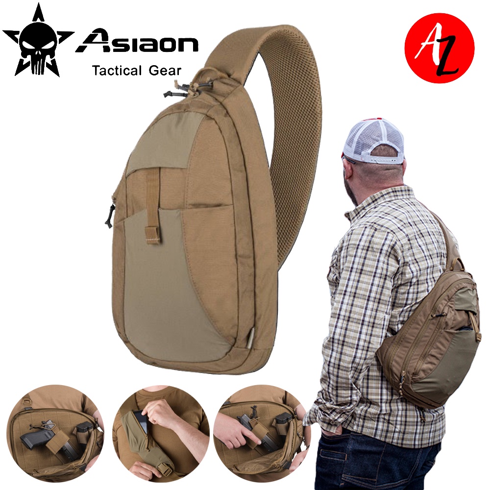 ASIAON A170 EDC Sling Quick Draw Concealed Carry Tactical Bag CORDURA
