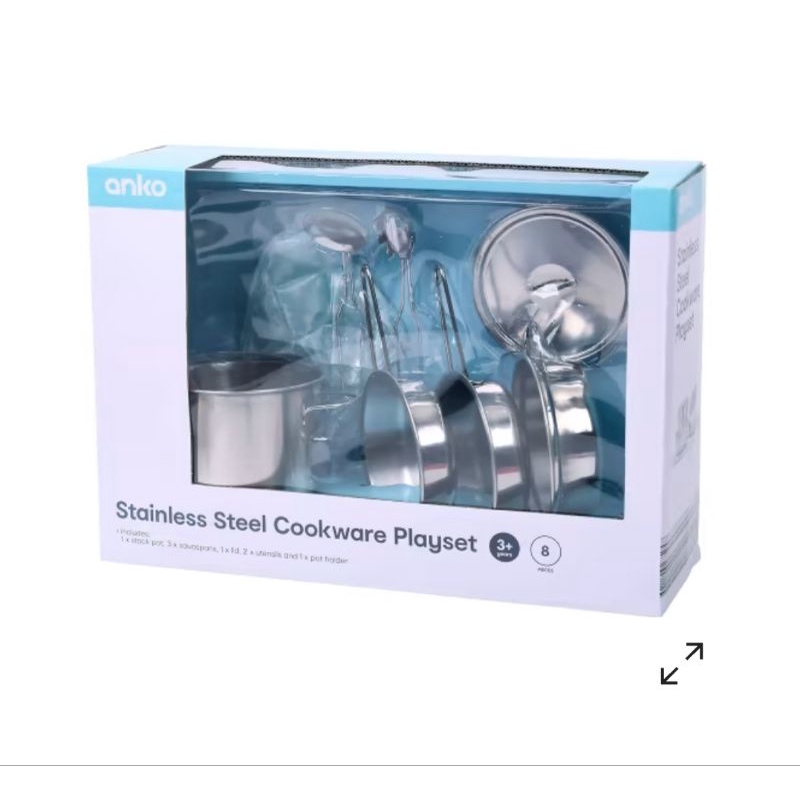 Anko Stainless Steel Cookware Play Set Shopee Philippines