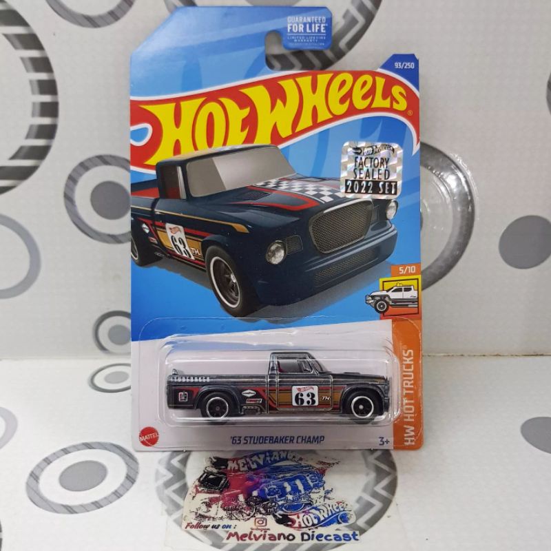 Hot Wheels 63 Studebaker Champ Super Treasure Hunt Factory Sealed FS ...