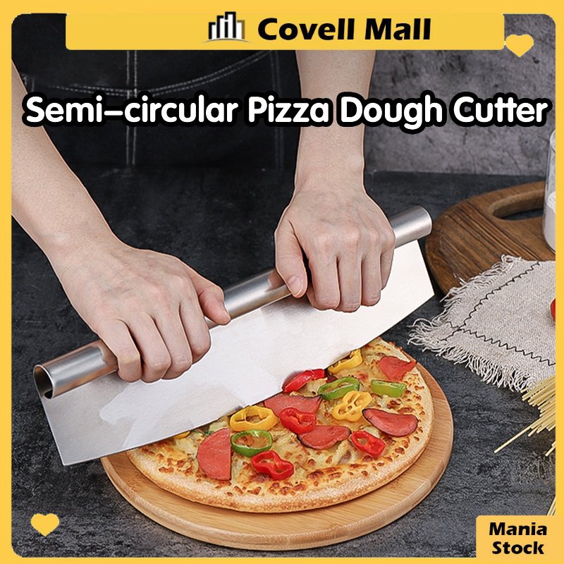 Half Moon Shaped Pizza Cutter Pizza Dough Cutter Knife Hob Semi